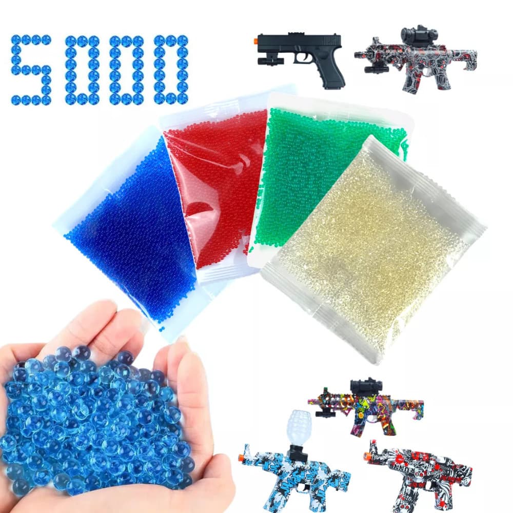 5 mil  Bolinhas De Gel Azul ou Coloridas para Arminha Orbeez de munição lançador 7-8mm Gel Blaster