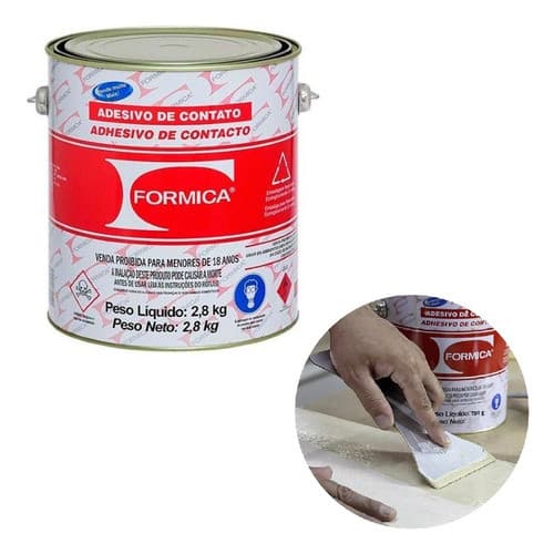 Cola Líquido Formica Cola De Contato De 2.8kg - Bege
