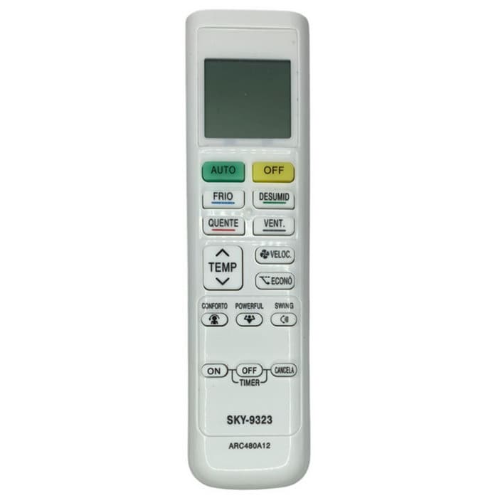 Controle Compatível Ar Condicionado Elgin SKY-9323