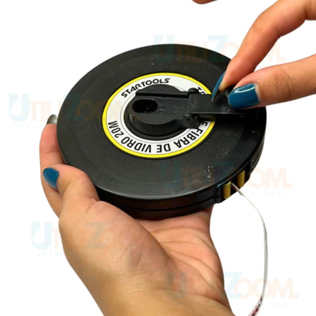 Trena Métrica 20 Metros Fibra de Vidro Profissional – Resistente, Precisa e Leve