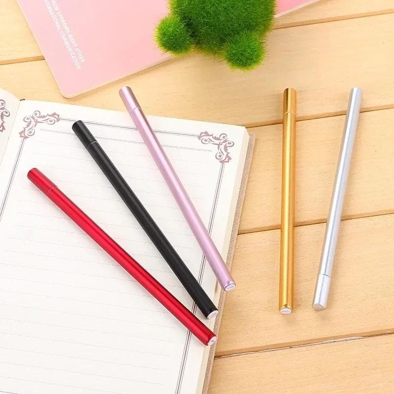 Novo Criativo Coreano Papelaria Metal Neutro Gel Caneta Material Escolar De Escritório Assinatura Canetas Ferramenta De