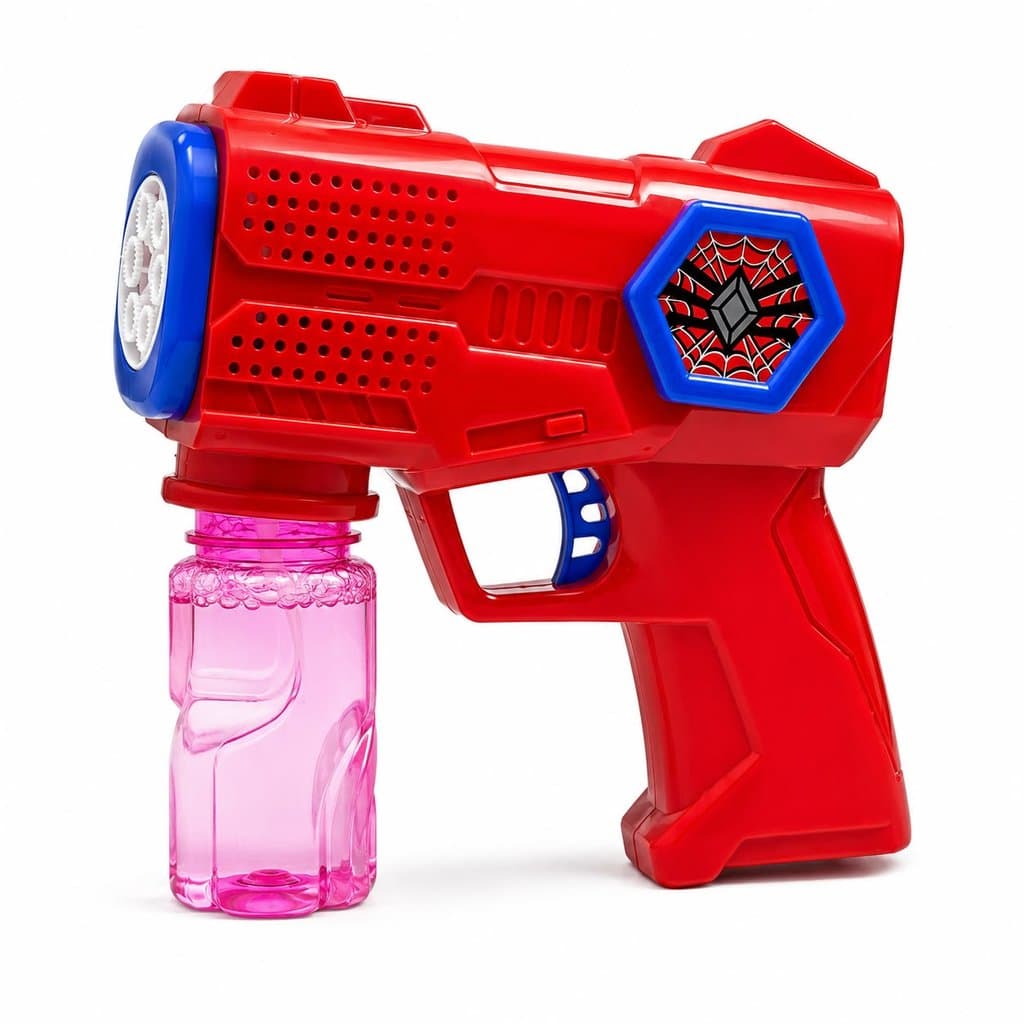 Pistola Lança Bolhas Bubble Gun Infantil Automática Com Sabão e Reservatório Brinquedo