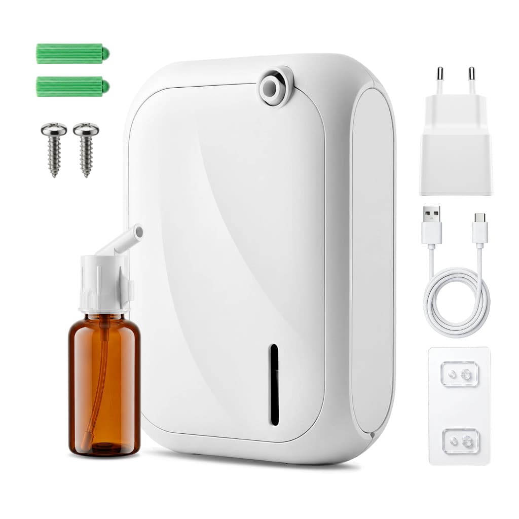 Difusor de Aroma Inteligente Bluetooth 140ML-Montável Parede/Mesa Controle App