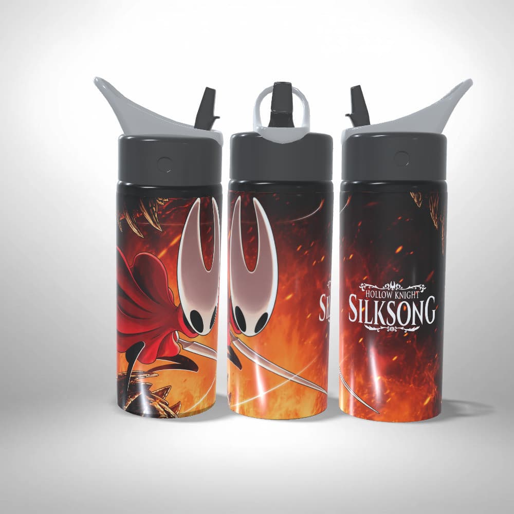 Garrafa Squeeze Personalizada Alumínio - Hollow Knight Silksong