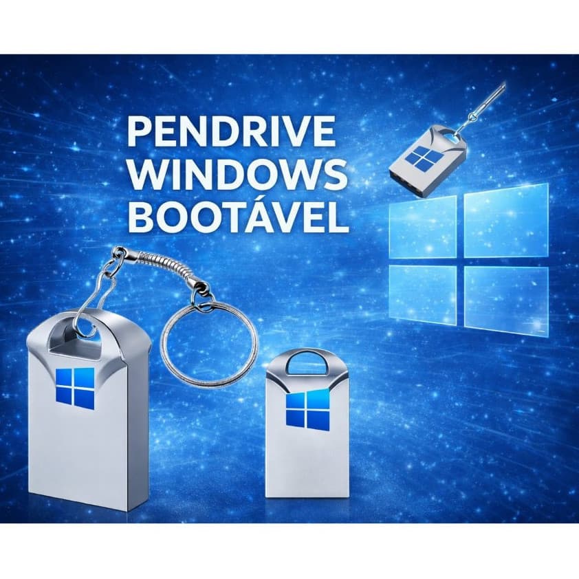 Bootavel pendrive Para Formatar PC + Windows 10/11