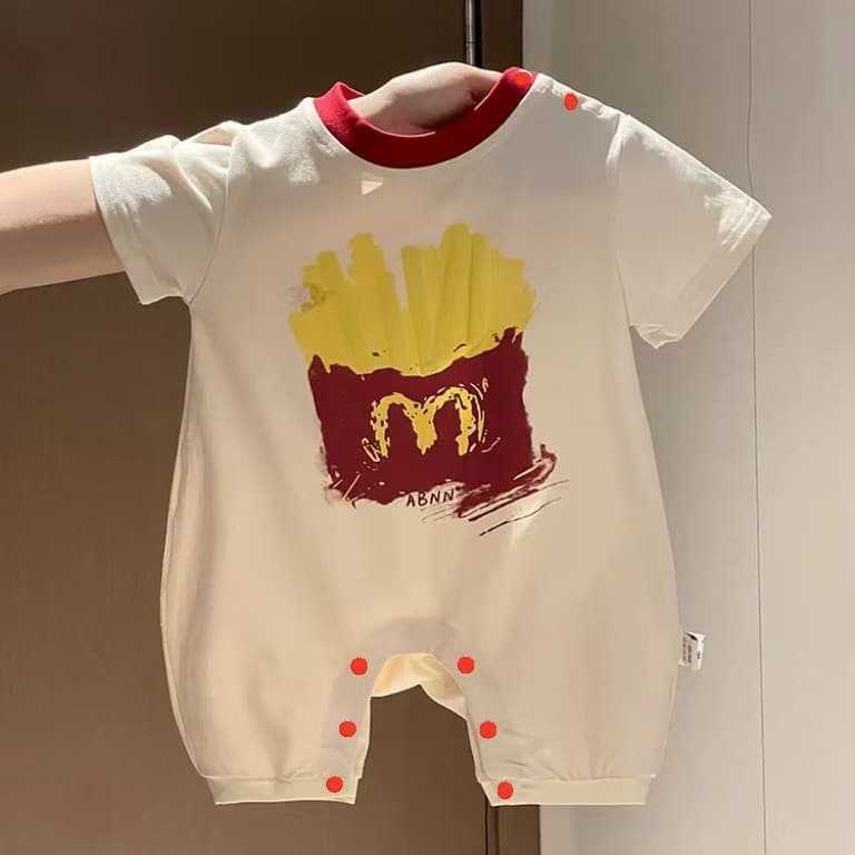 Bebê recém-nascido macacão verão estilo fino 0-1 anos de idade bebê menino roupas de verão bonito Super bonito macacão O