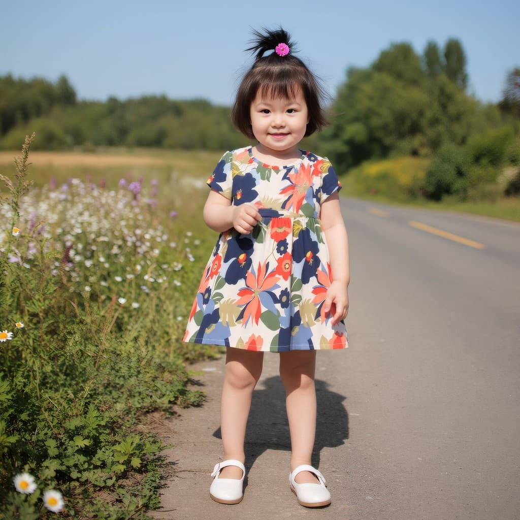 Meninas vestido de bebê saia Floral bonito crianças saia ins menina bebê crianças roupas estilo verão