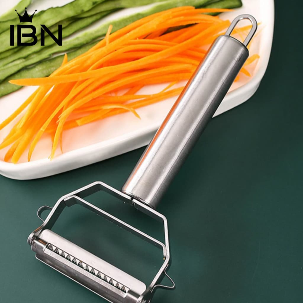 Vegetable Peeler Stainless Steel Dual Blade – Rust-resistant Multi-function Kitchen Tool for Fruits Vegetables Slicing