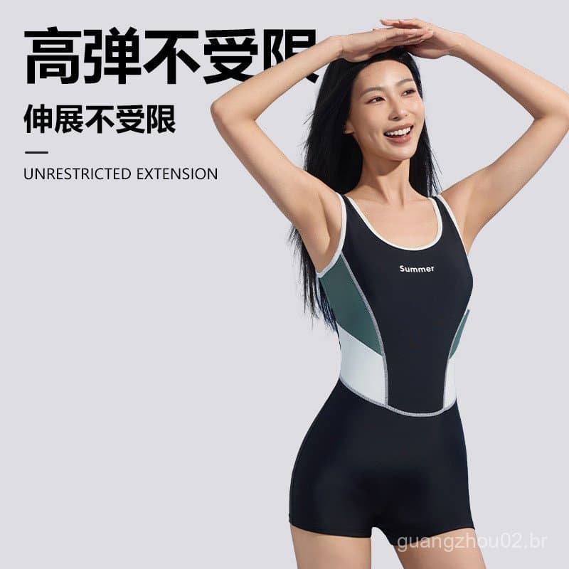 Novo maiô de competição para mulheres, maiô de competição de nylon de peça única, modelador, adequado para e