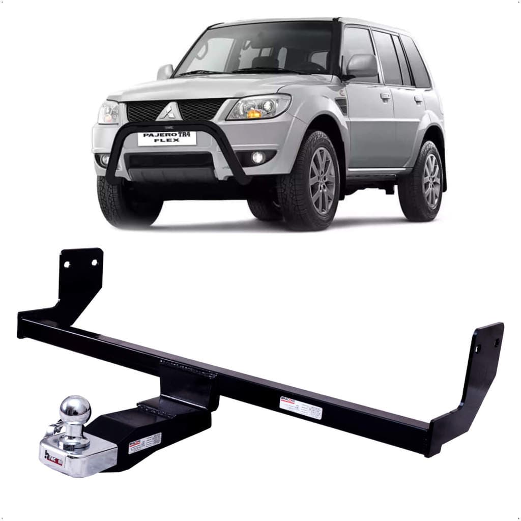 Engate Braconi Pajero TR-4 2008 a 2013 Não Precisa Furar c/ Bola Cromada Tração 650kg Fixo-IM-57