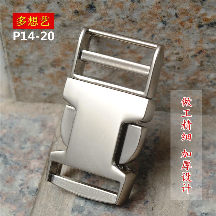 Do Xiangyi bom produto High-End fivela de Metal fosco prata fivela de ferragem fivela de bloqueio de aço inoxidável cor