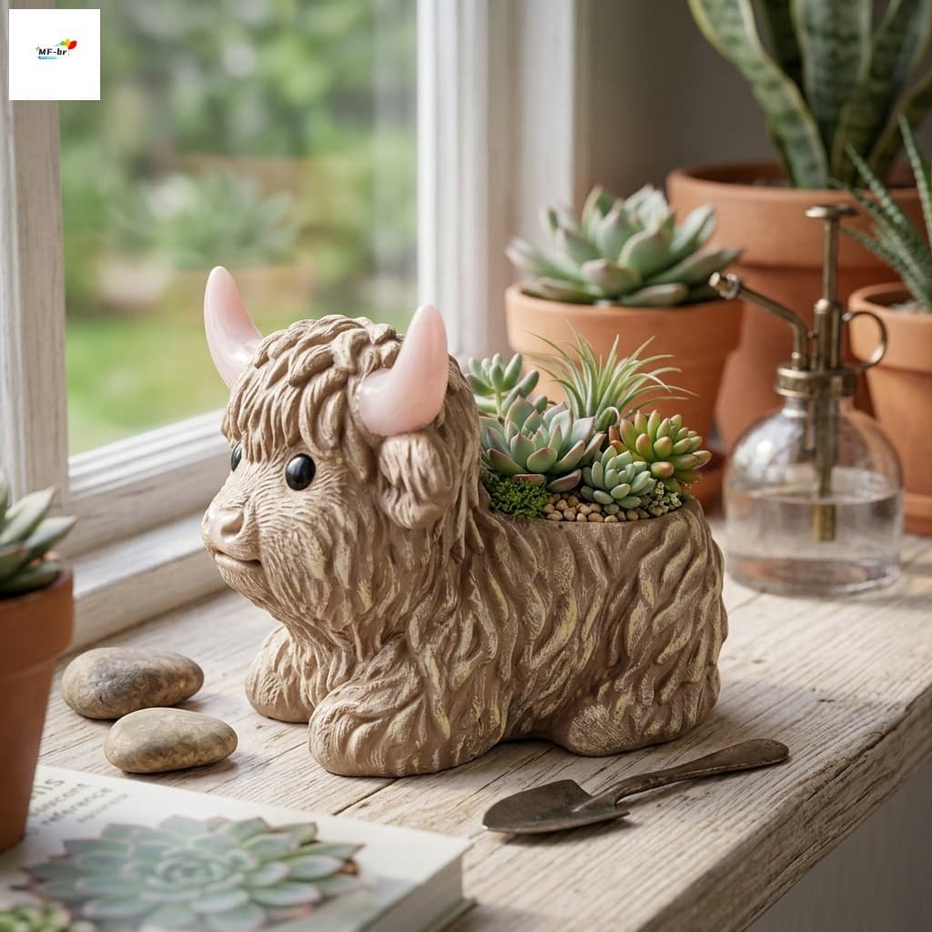 Iaques Realistas Suculentas Plantador Pote Resina Animal Vaso De Flores Ornamento Para Jardim Ao Ar Livre Pátio Interior