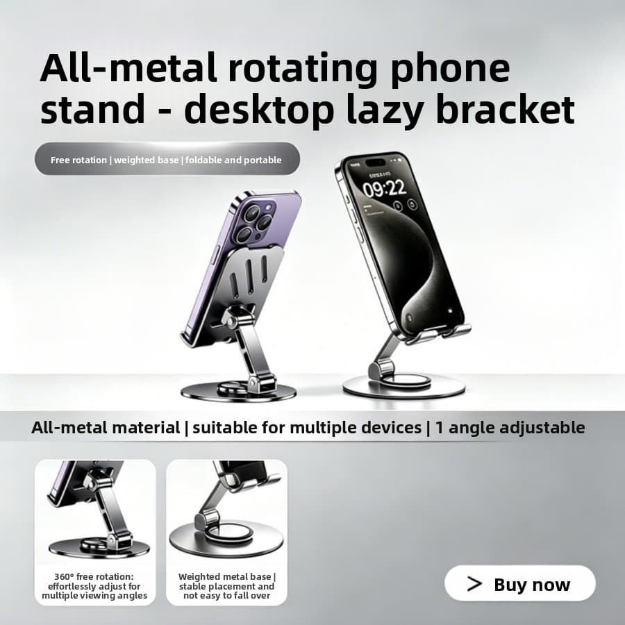2026 novo estilo suporte do telefone móvel Desktop preguiçoso suporte do telefone vídeo ao vivo rotativo dobrável ipad s