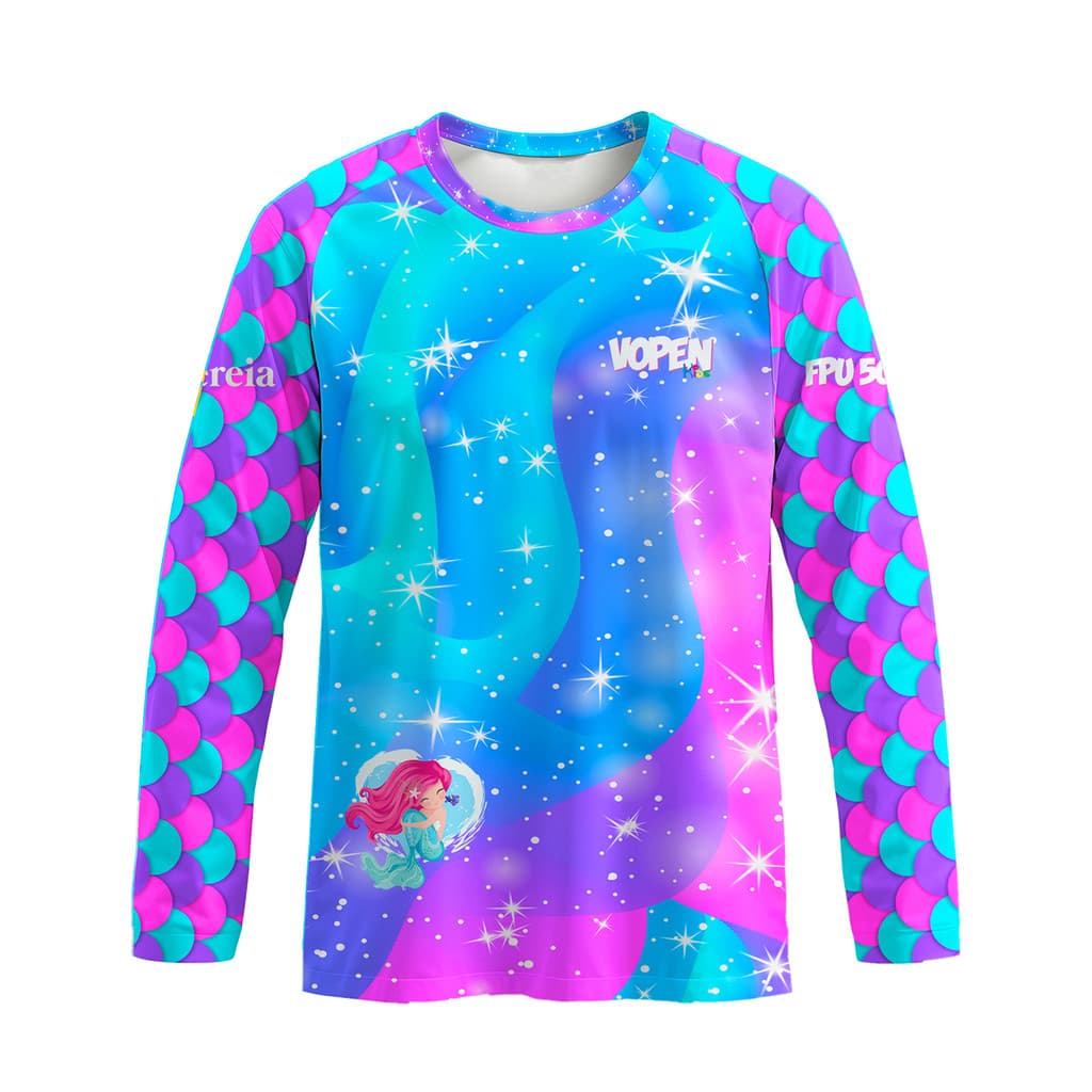 Camisa Uv Proteção Solar Infantil Estampada VPF31