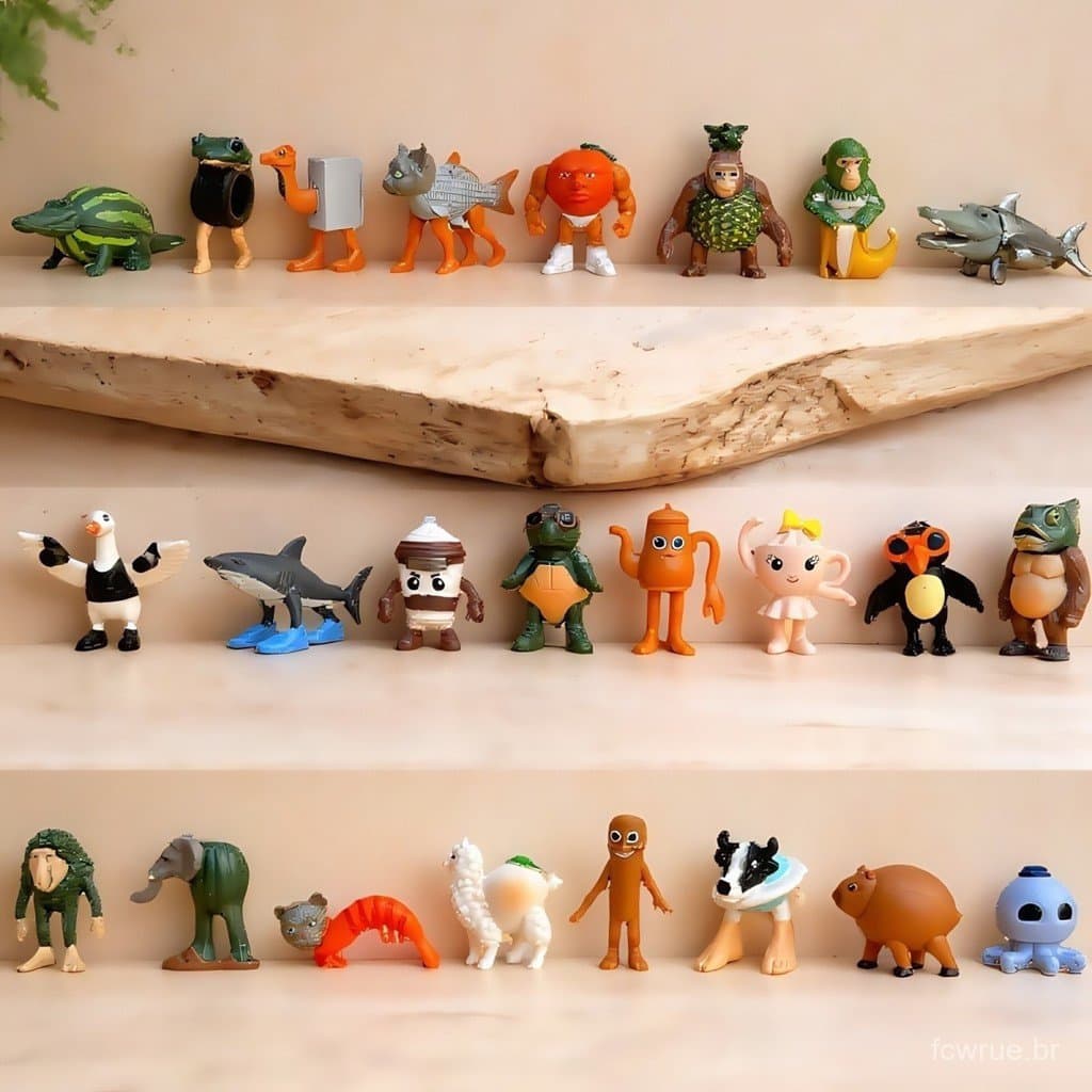 Conjunto de 24 peças de Brainrot Italiano Tung Sahur Tralalero Bombardiro Crocodilo Lirili Larila Figura de