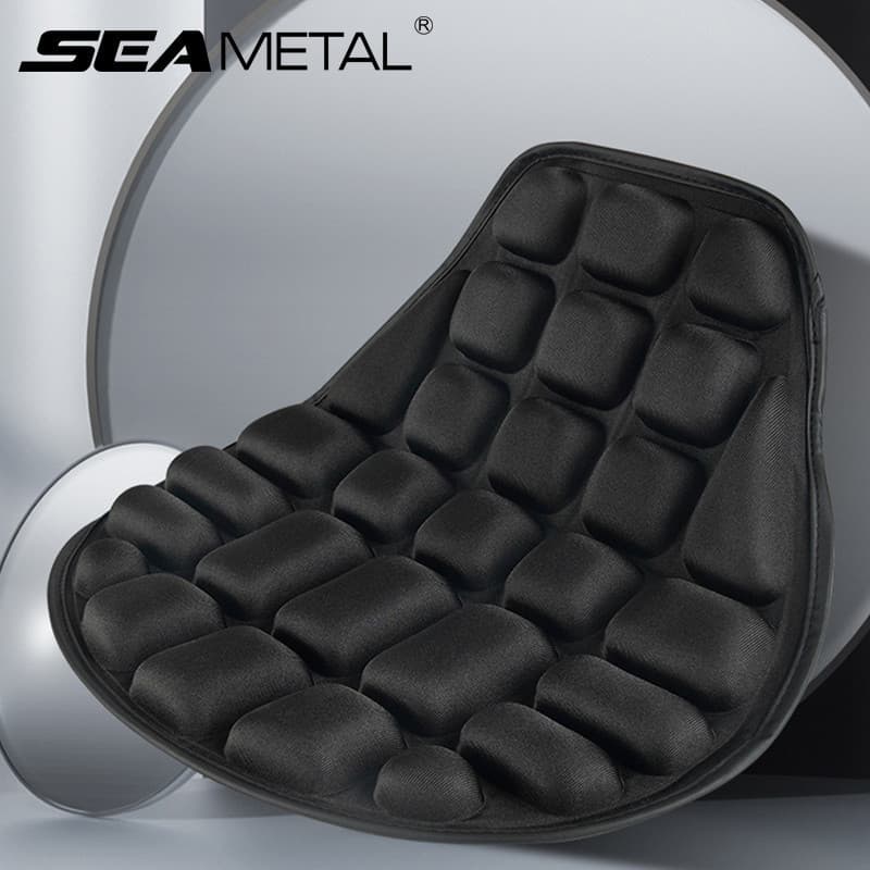 SEAMETAL Motocicletas Capa Do Assento Almofada De Em Espuma EVA Preta Macia E Confortável Universal Para Elétricas