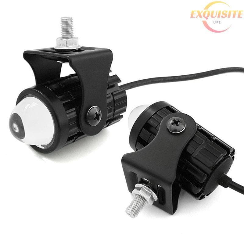 [EL] Refletor LED Para Motocicleta Com Interruptor Super Brilhante Explorers Farol Projetor Lente Olho De Peixe Moto Nev
