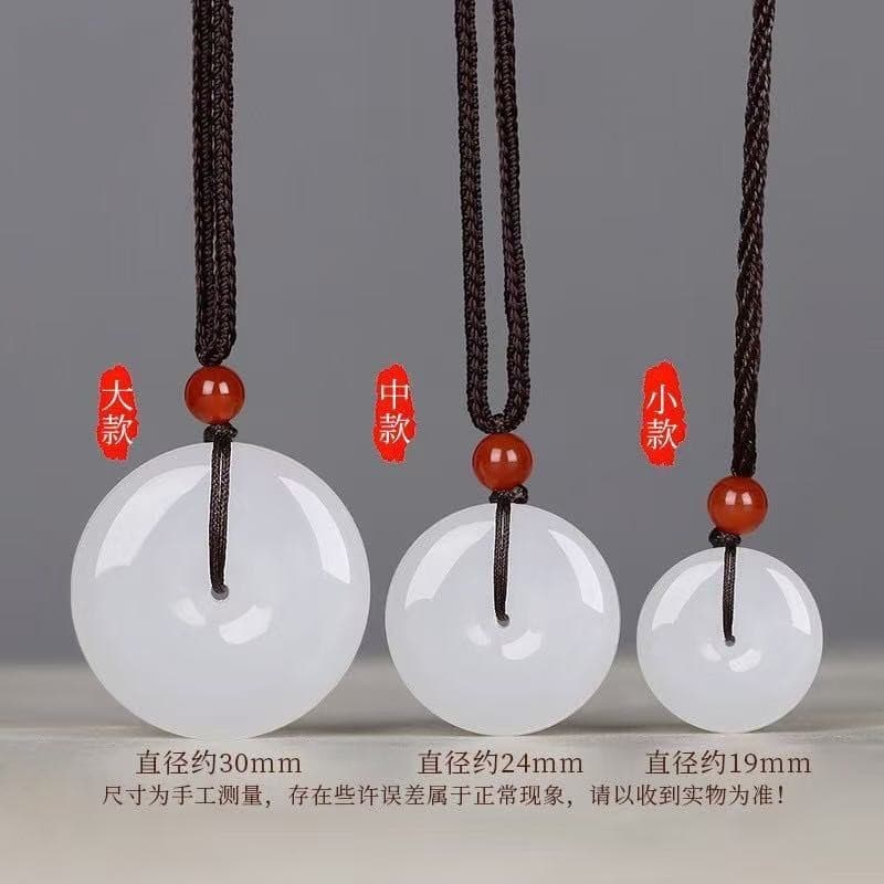 Pingente de Jade da Paz de Xinjiang Tianshan, Jade de Seda Dourada com Padrão de Flor Verde, Anel de Jade da Paz, Pingen