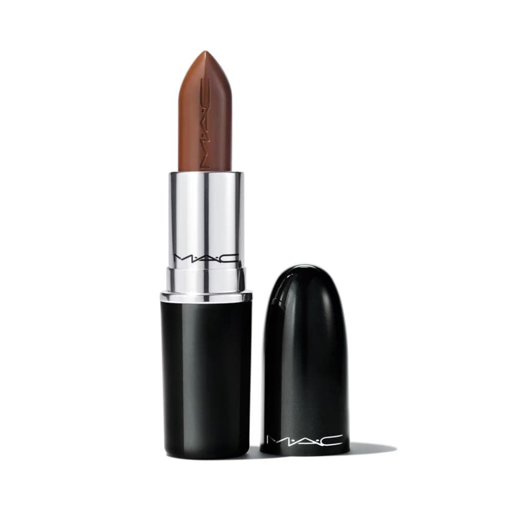 Batom MAC Lustreglass - 553 I Deserve This (Marrom Quente Profundo) .1 Oz / 3g