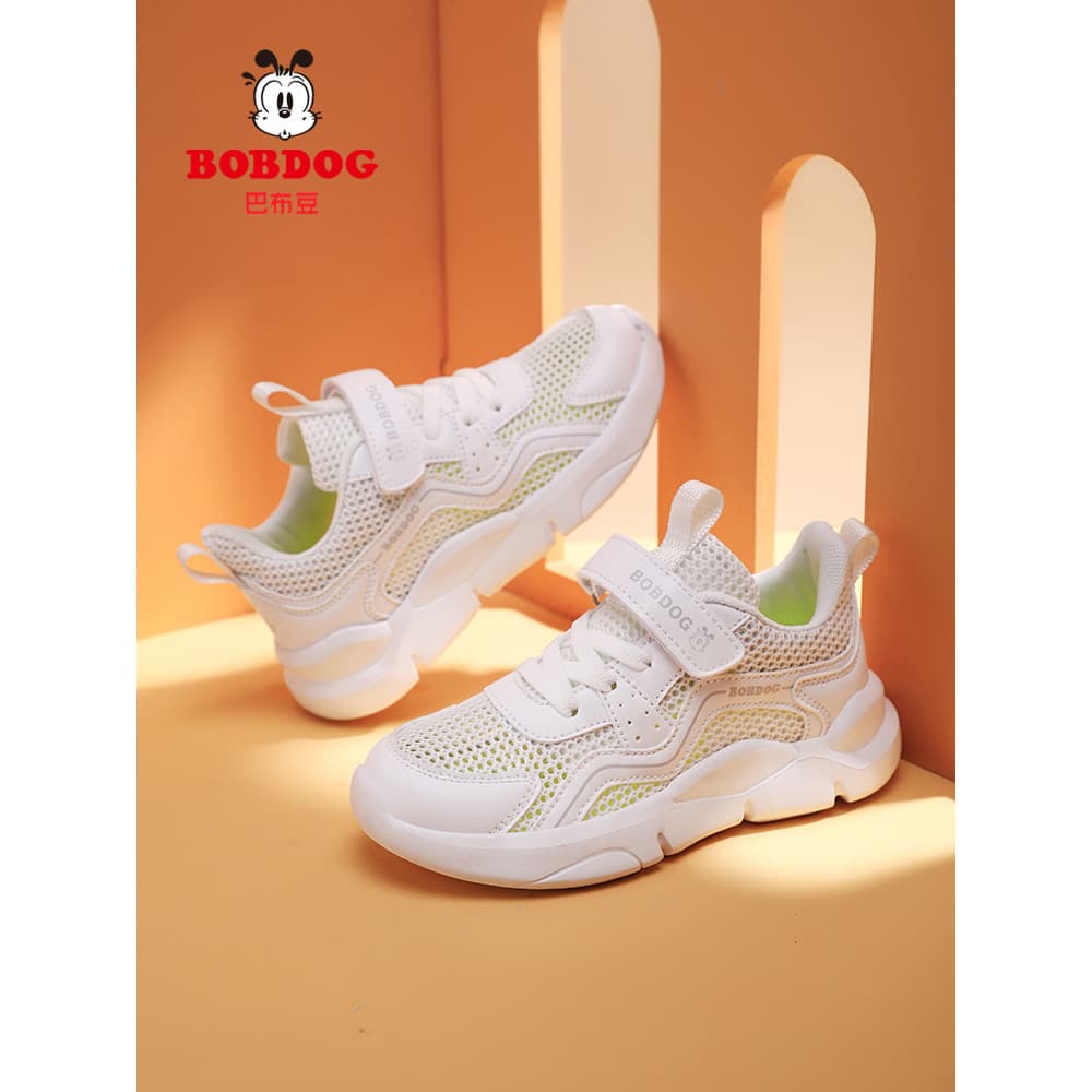 Bobo sapatos infantis meninas sapatos brancos verão 2026 novo estilo sapatos esportivos infantis estudante malha respirá