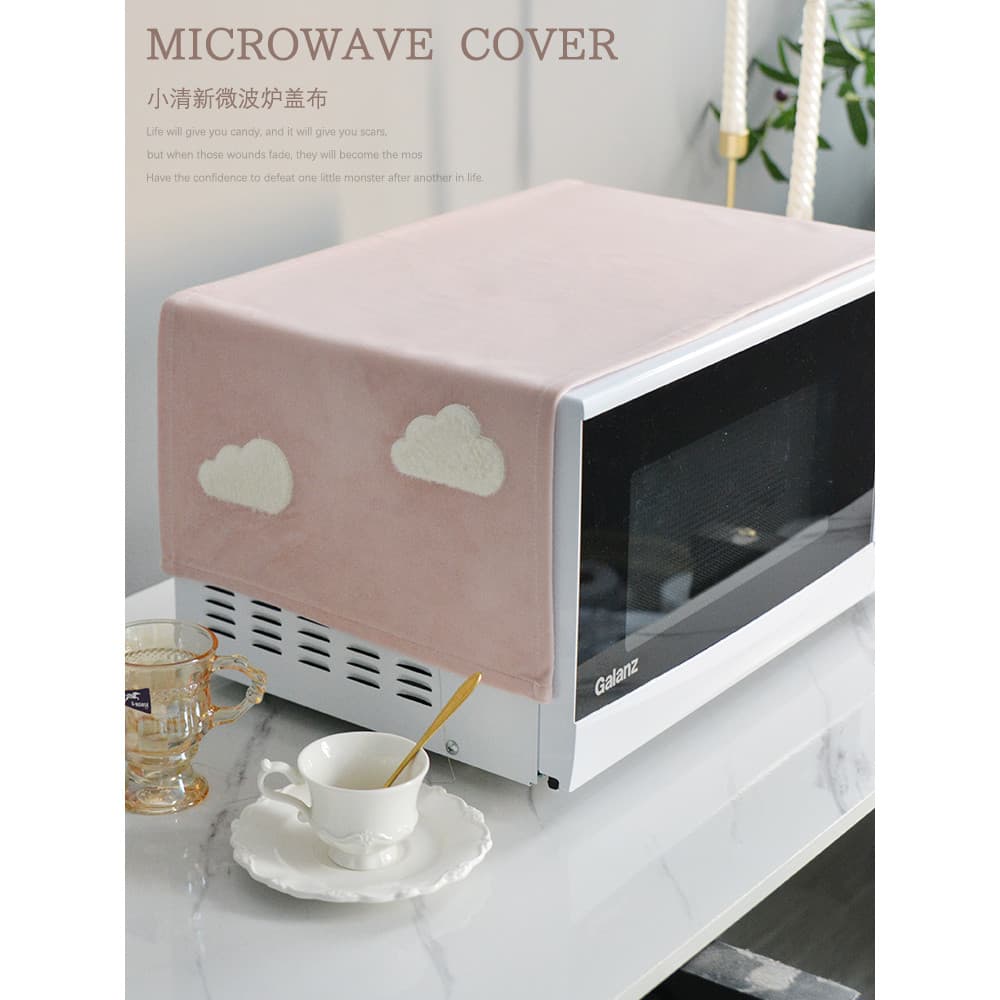 Nordic forno de microondas capa pano cozinha arte geladeira máquina de lavar estilo ins forno Anti-poeira pano simples c