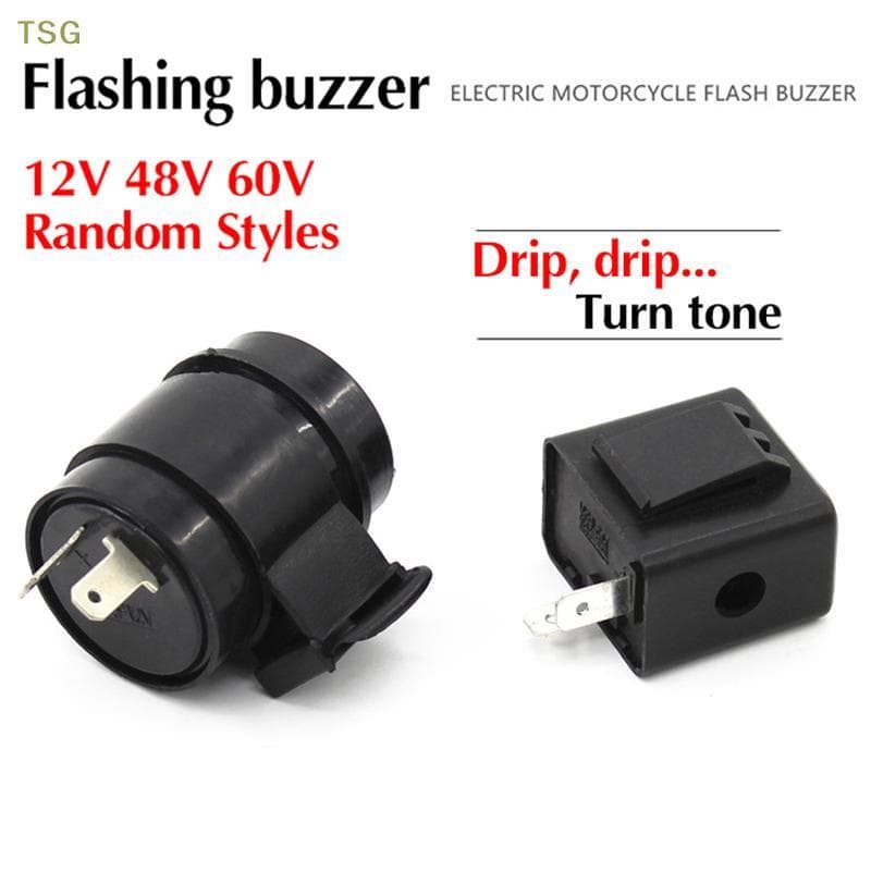 [Trêsgoodstonesgen] Pisca-Relé Sinal De Mudança DC 12V 48V 60V 2Pins Buzzer Beep Flasher Indicador Piscas Sinais De Luz