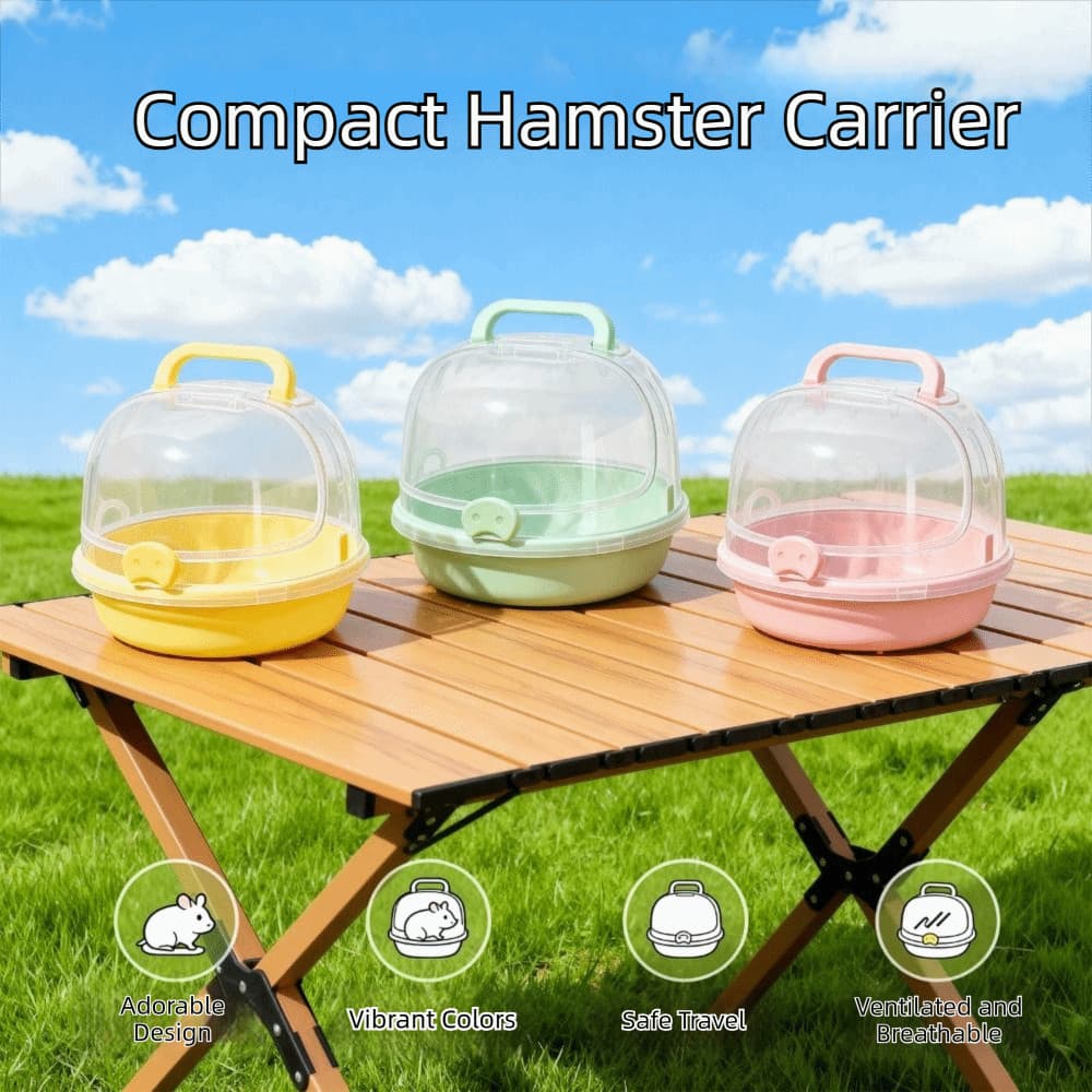 Gaiola Portátil Para Hamster  , Transportador De Transparente E Respirável Viagem , Caixa Transporte De Animais D