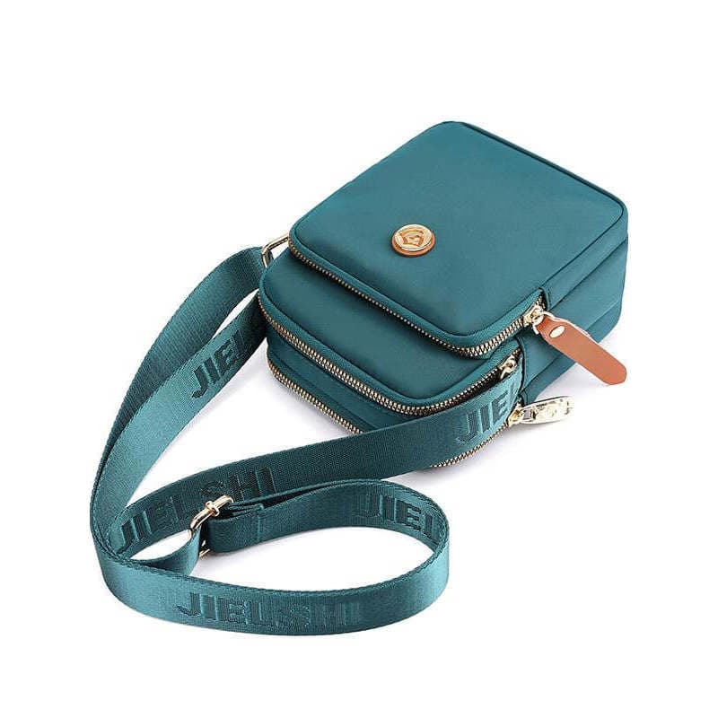 Bolsa feminina mensageiro pequena bolsa 2022 outono novo estilo Casual bolsa para celular Oxford pano Multi-camada moda