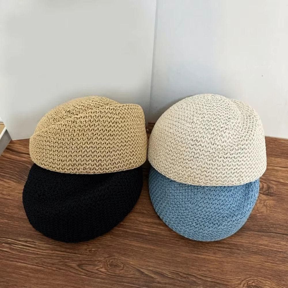 Chapéu De Boina De Palha  , Clássico Fedoras , Boné Plano Feito À Mão Elegante Para Festa De Casamento