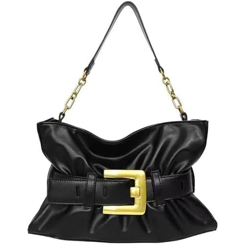Bolsa Feminina Crossbody Ombro | Couro PU Vegano , Trava Retrô Y2K Com Alça Removível , Adequado Para Uso Diário , Traba