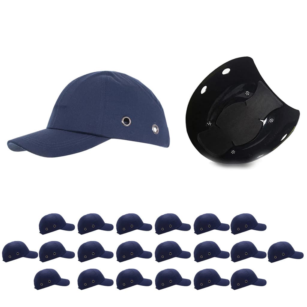 Bone com Capacete EPI Kit 20 Uni Obra Seguranca do Trabalho Casquete Conserto Construcao Oficina Resistente Protecao