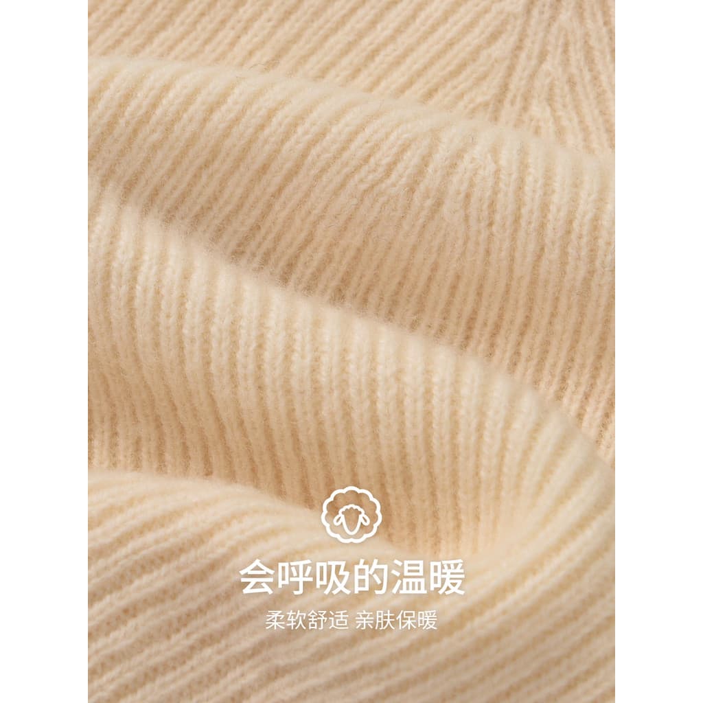 Shanghai Story preto outono inverno chapéu de lã feminino lã solta chapéu grande circunferência da cabeça moda proteção