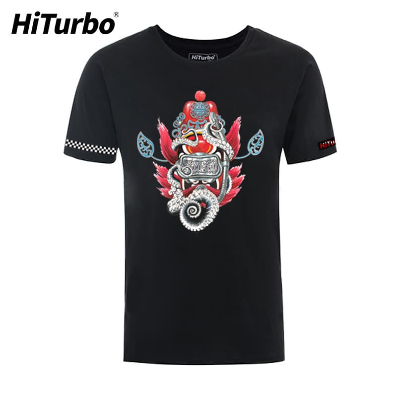 HiTurbo HiTurbo Mergulho Cultura Camisa Mergulho Zhongkui Camiseta de Algodão
