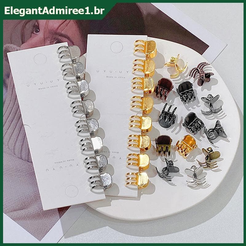 ELEGA 5 Peças Vintage Pequenas Garras De Cabelo De Metal Doce Mini Grampos Moda Durável Estilo Acessórios Para Mulheres