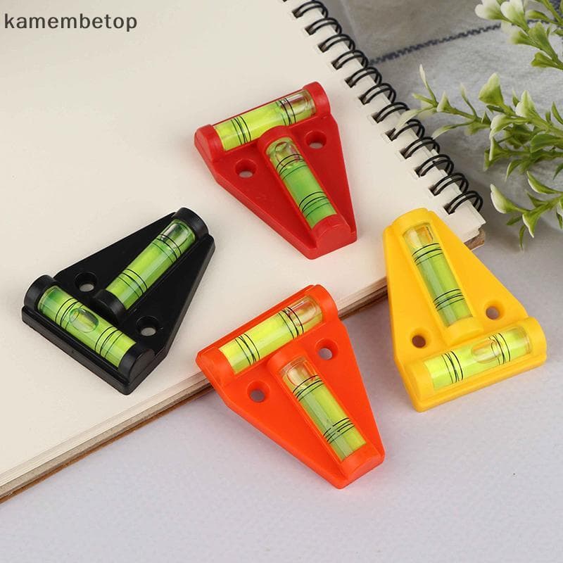 2 Pçs Mini T Tipo Instrumento De Medição De Nível De Espírito Triangular-Bolha Escudo Ferramentas Plástico Para
