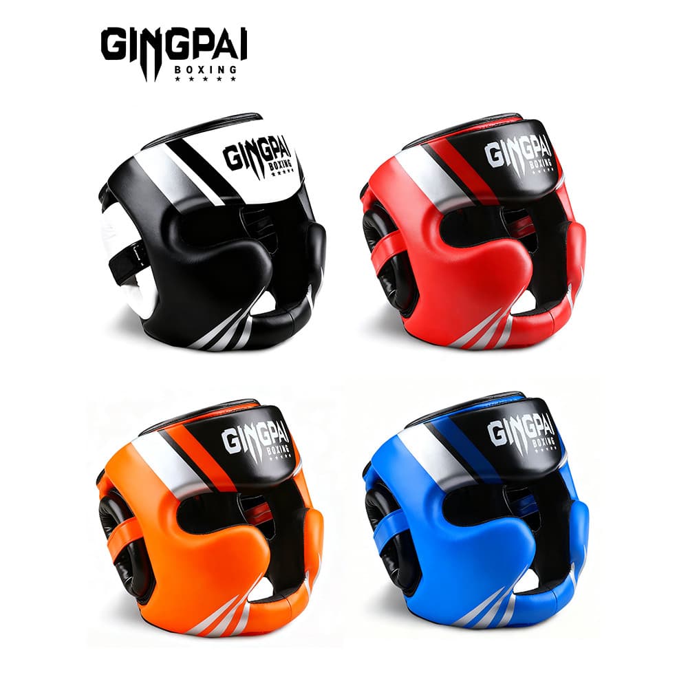 Capacete de boxe profissional Sanda chapelaria adulto combate macaco rosto proteção queixo crianças treinamento totalmen