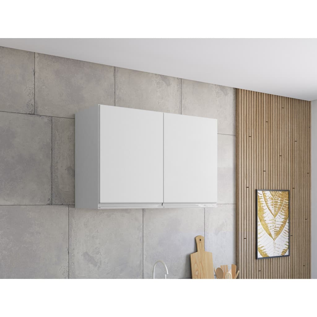 Armário Aéreo Andréia 80cm 2 Portas Cozinha Suspenso