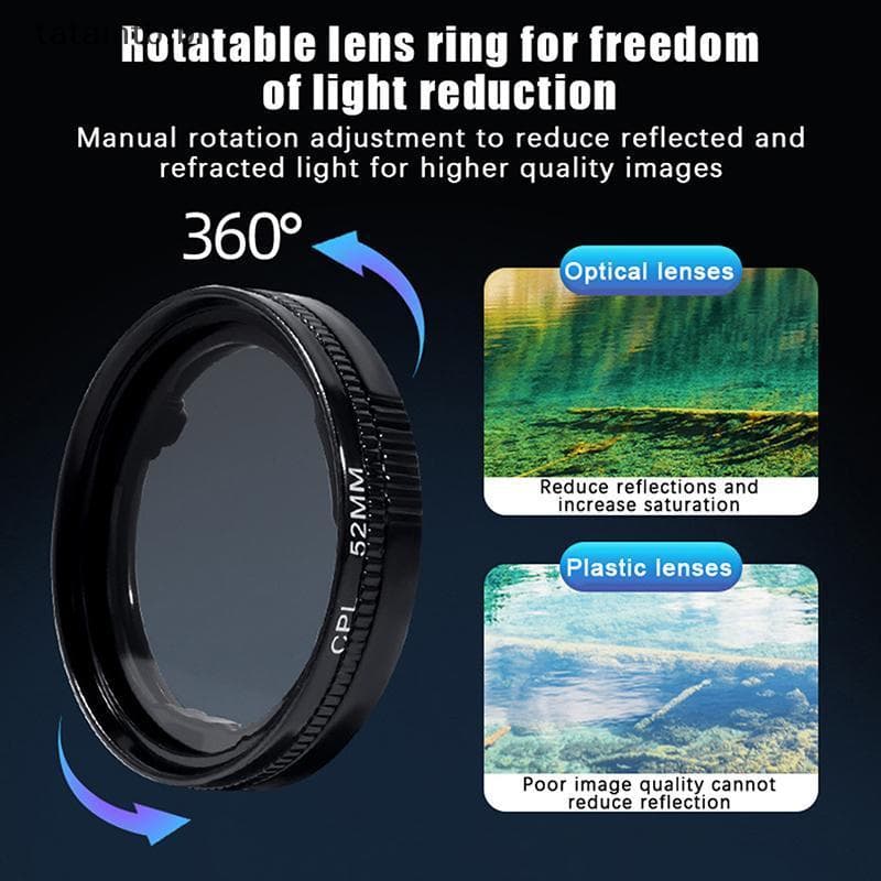 [TaTa] Filtro Polarizador Circular CPL Magnético De 37 Mm Para Suporte Universal De Lente De Câmera De Telefone Cor Apri