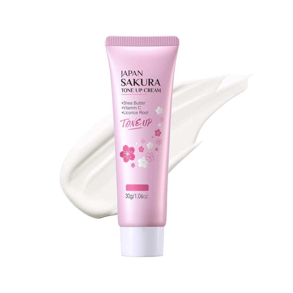 Creme Hidratante Facial Tonificante, Creme Hidratante Facial Iluminador com Essência de Sakura, Hidrata e Suaviza a Pele