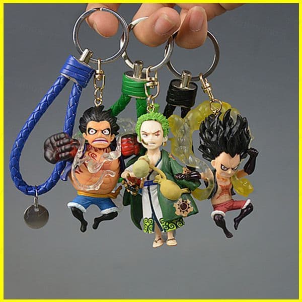 ONE PIECE Figura Chaveiro PVC Anime Modelo Brinquedos Luffy Zoro Sanji Bolsa Pingente Presentes