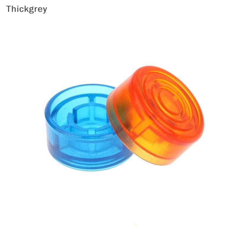 thickgrey 5 Pçs Pedal De Efeito Guitarra Pé Prego Tampa Peças Interruptor Toppers Botão Plástico Pára-Choques Footswitch