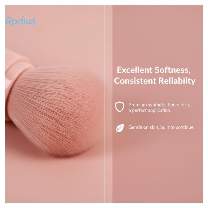 Radius Travel Friendly 4 Em 1 Conjunto De Pincéis De Maquiagem Estilo Telescópico Para Soluções De Beleza Simples E Efic