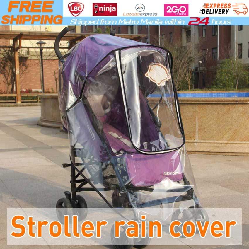Capa De Chuva Para Carrinho De Bebê , Universal , Transparente , Proteção Contra Vento