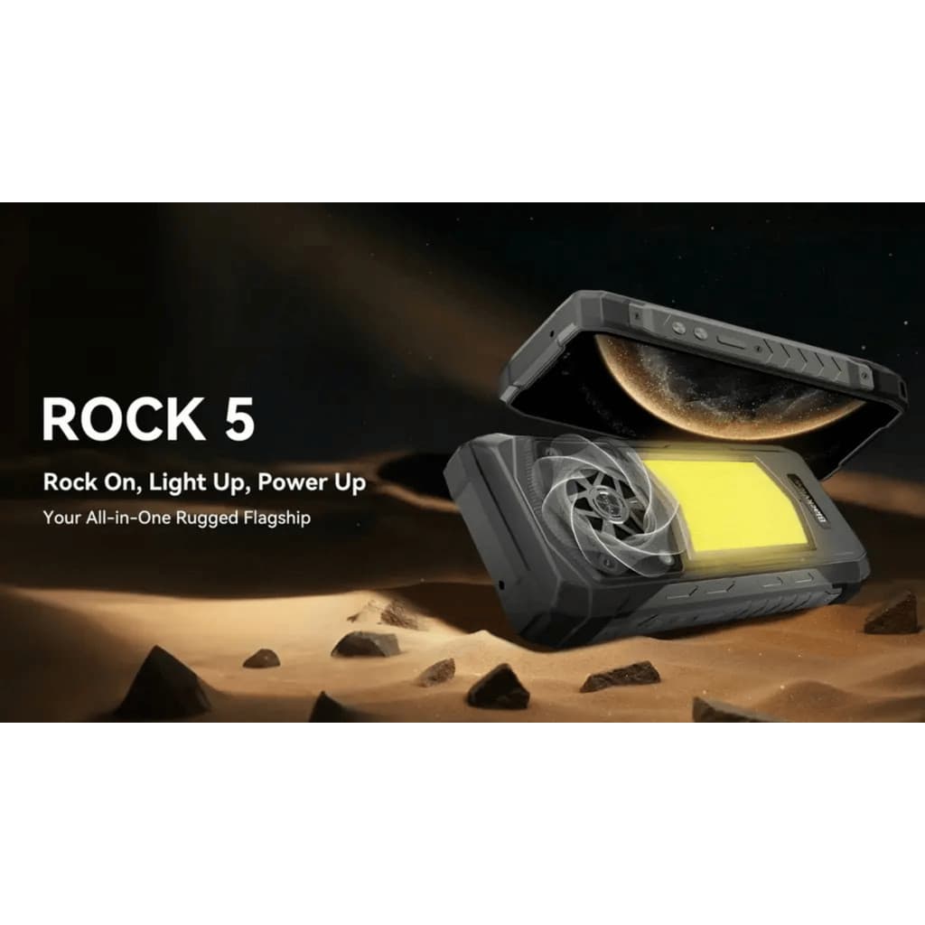 Blackview Rock 5 – NFC – Dual SIM – 256GB, 12GB RAM – Tela 6.78” – Câmeras 108MP + 20MP – Frontal 50MP