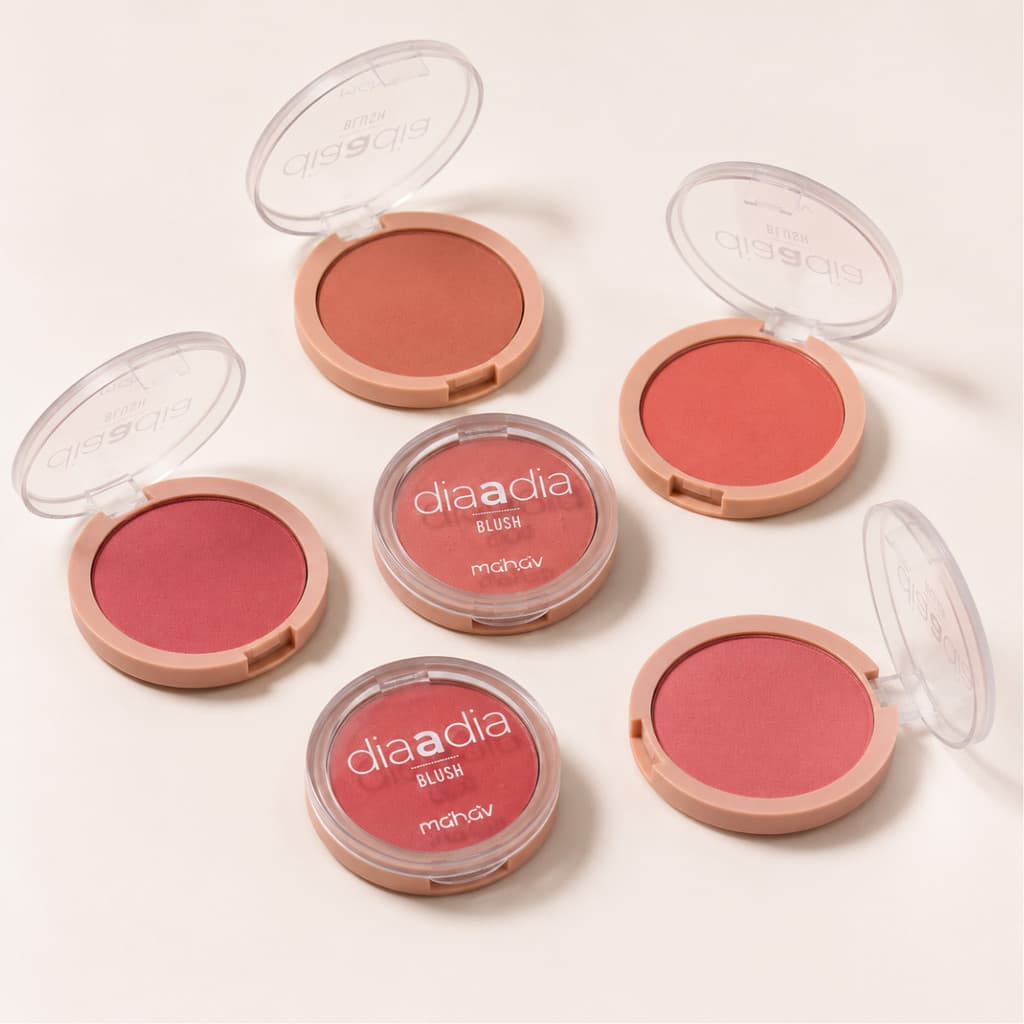 Blush Matte Dia a Dia Mahav Alta Pigmentação Textura Aveludada Acabamento Natural