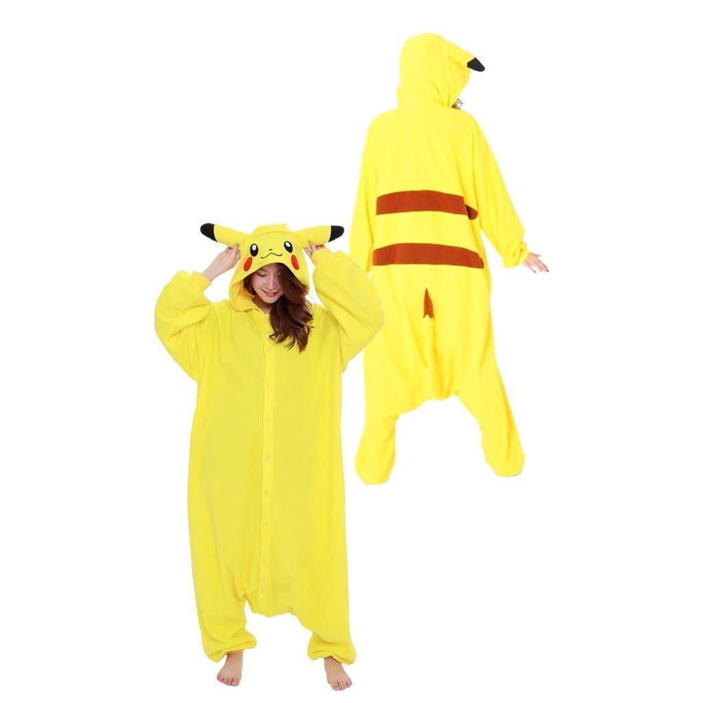 Pijama Macacão Adulto Pikachu Promoção Kigurumi Pikachu Pokémon Luxo Original
