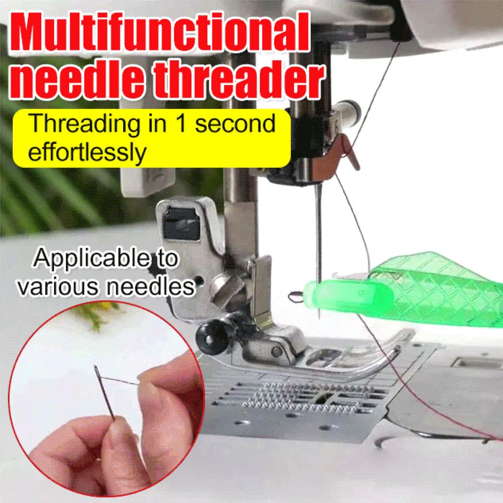 [Ideal para Máquina de Costura] Enfiamento de agulha eficiente e fácil com Enfiador/Agulha/Ferramenta