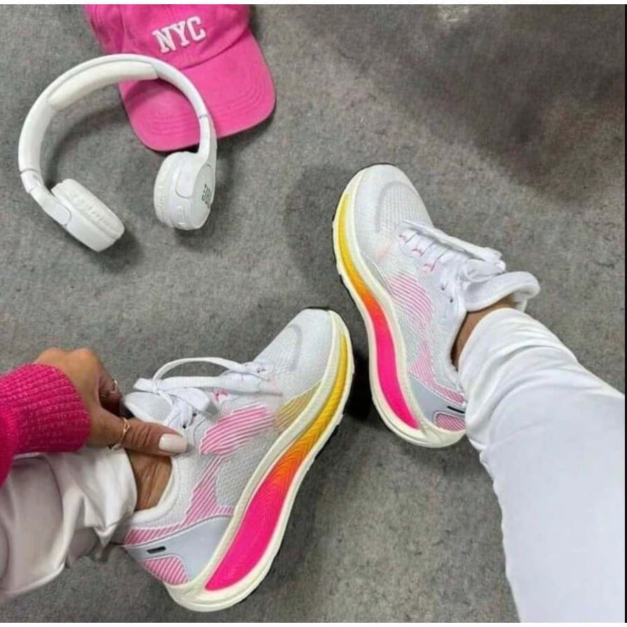 Tenis Corrida Feminino e Masculino  Premium Amortecedor Macio Academia Treino Envio 24hrs ENVIO JA