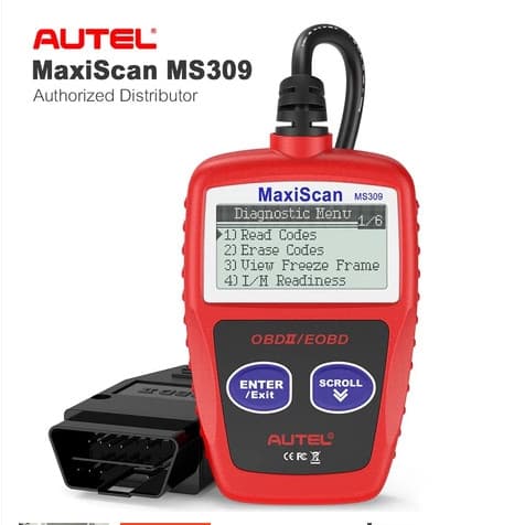 Scanner Automotivo OBD2 MaxiScan MS309 – Leitor de Falhas Automotivas, Diagnóstico Check Engine
