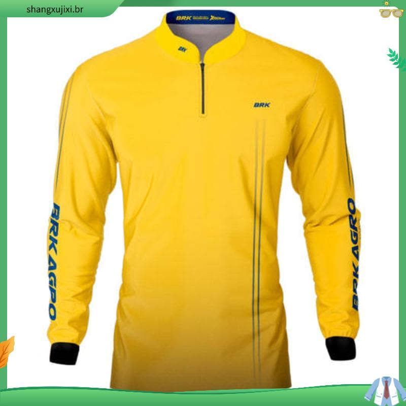 CSA Masculino E # 39 ; s Agro Brk Blend Camisa Básica Com Proteção Solar UV50 (Var ious Colors)